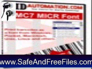 Download IDAutomation MICR CMC-7 Fonts 13.09 Product Code Generator Free