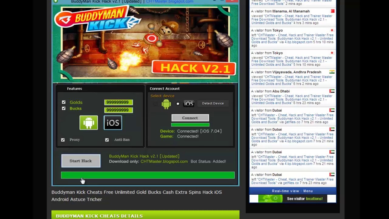 Buddyman Kick Hack Tool - Gold Bucks Cheat