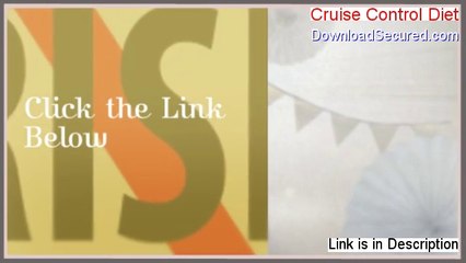 Cruise Control Diet Reviews (Hear my Review)