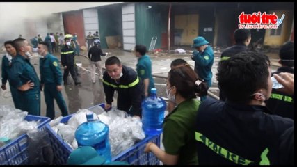 Kho giấy Diana cháy lớn, quân đội vào cuộc