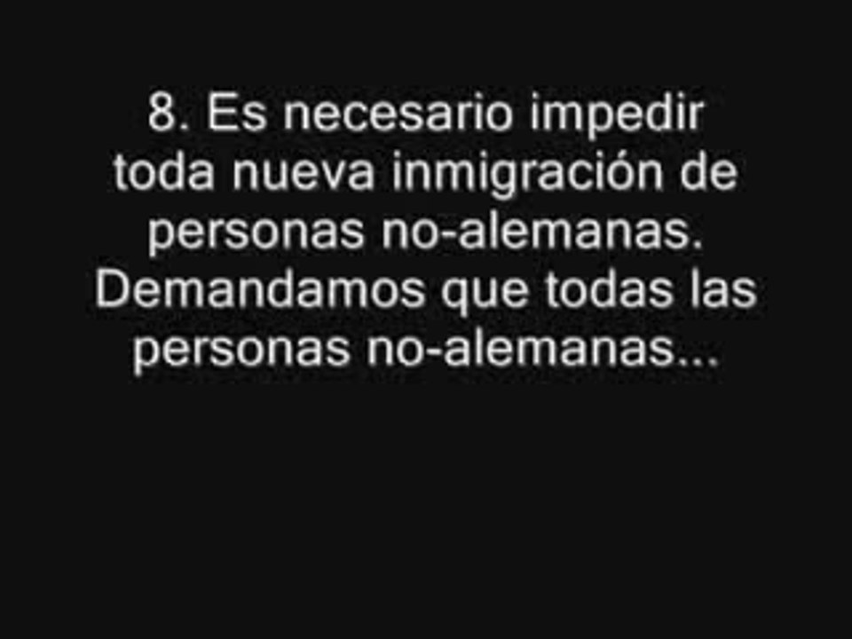 25 puntos del nacional socialista