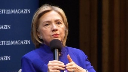 Hillary Clinton promotes new book in Germany