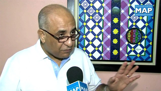 L'artiste peintre Azeddine Hachimi Idrissi expose ses œuvres d'art à Casablanca