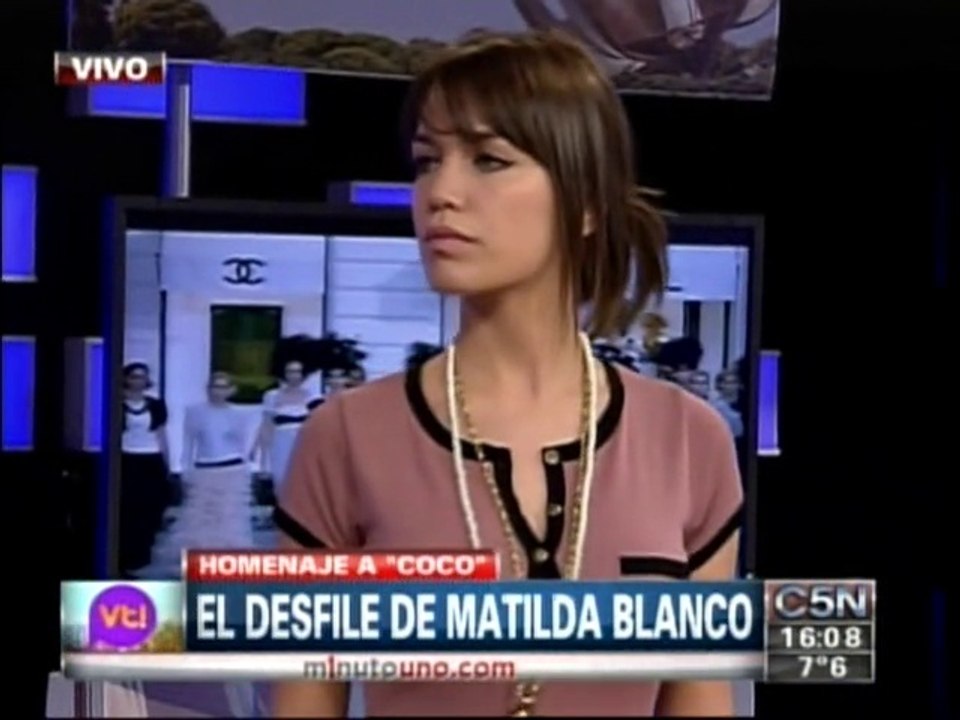 Rocìo @vivalatardeok @C5N desfile @matildablanco. 1º parte.