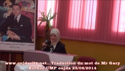 traduction du mot de Mr Gary Bittner  ESTO - UMP oujda