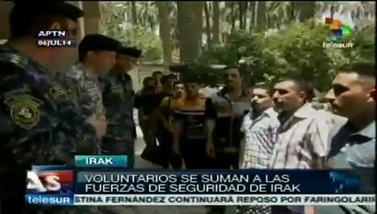 Civiles se suman al ejército iraquí para luchar contra Daésh