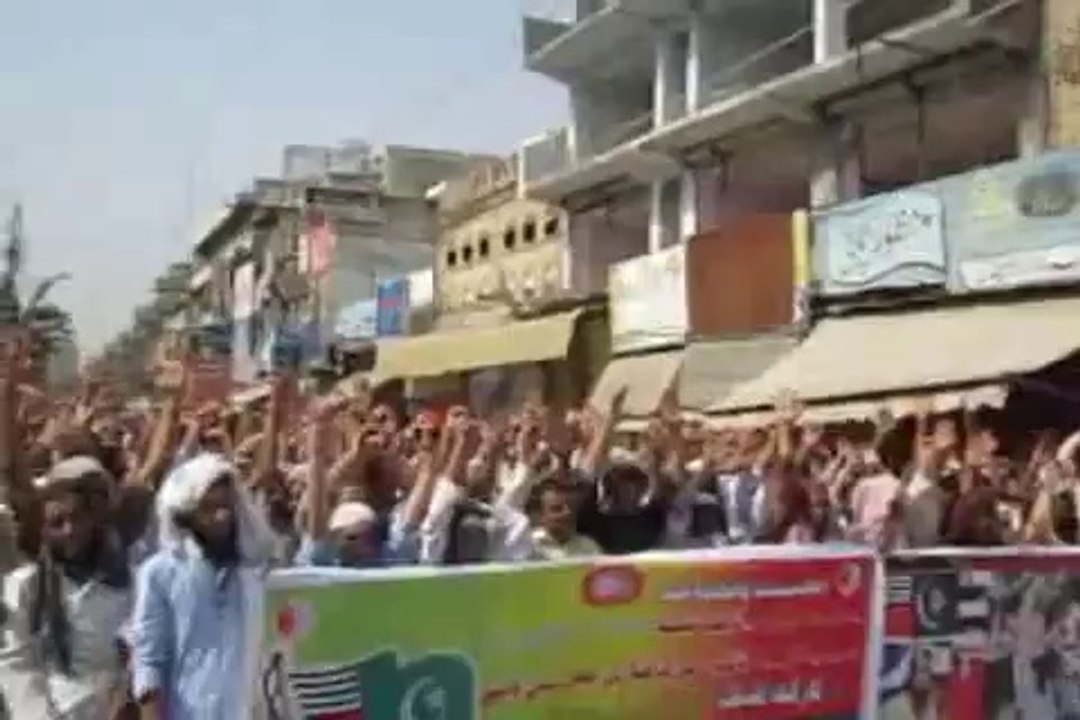 راولپنڈی"احتجاجی مظاہرے سے مولانا عبدالرحمن معاویہ کا حطاب