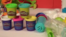 Play Doh Sweet Shoppe Perfect Twist Ice Cream Maker with Disney Frozen Queen Elsa , Cookie Monster a