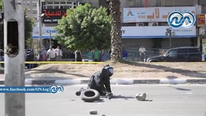 شاهد|| إحباط مفعول قنبلتين بدائيتى الصنع وسط شارع الهرم بالطالبية