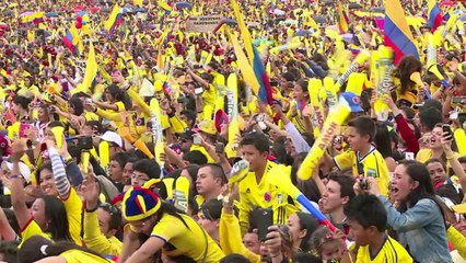 Thousands welcome home Colombia's World Cup heroes
