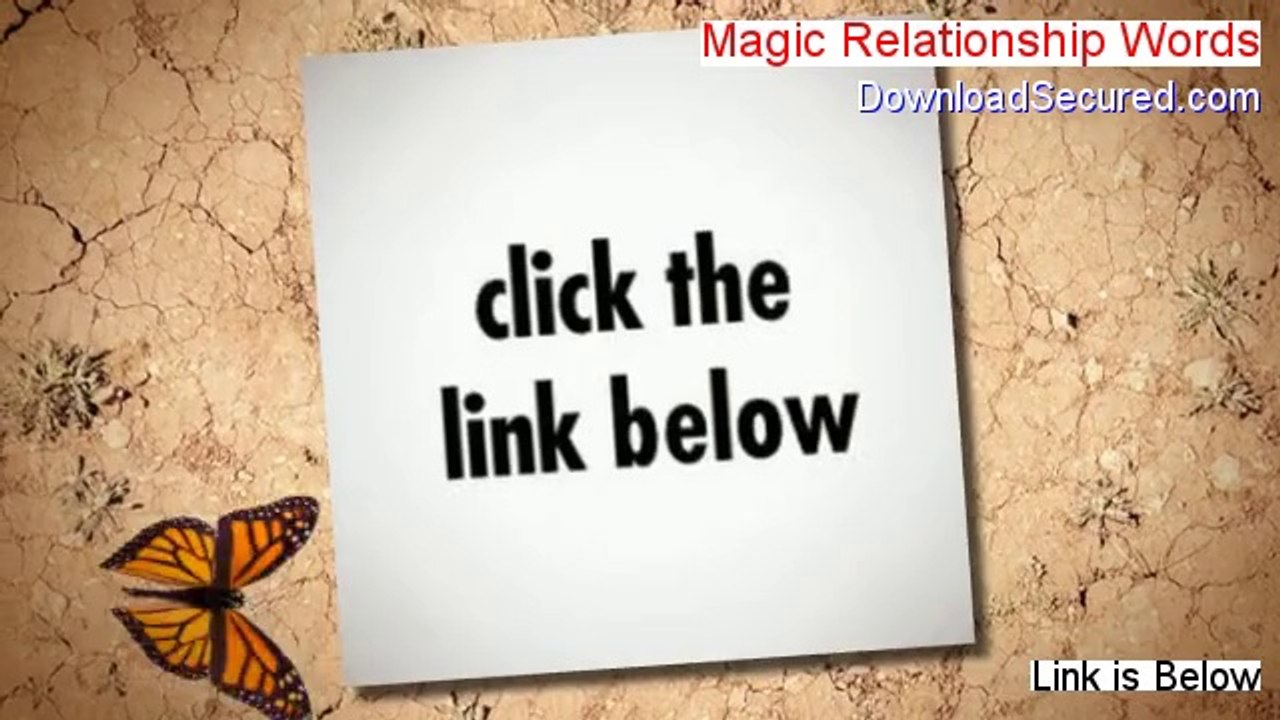Magic Relationship Words Download [Legit Download 2014]