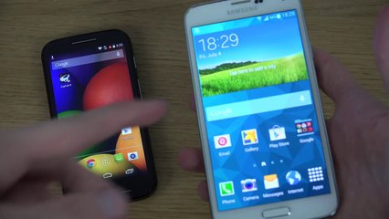 Motorola Moto E vs. Samsung Galaxy S5 - Review
