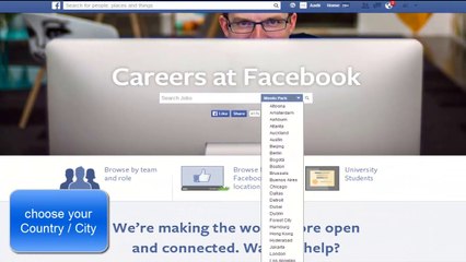 Work With Facebook (Get job on facebook)