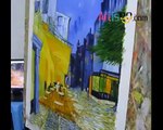 Is it Really Hand Painted See How Artisoo Create a Hand Painted Cafe Terrace at Night