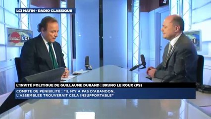 Bruno Le Roux, invité de Guillaume Durand avec LCI