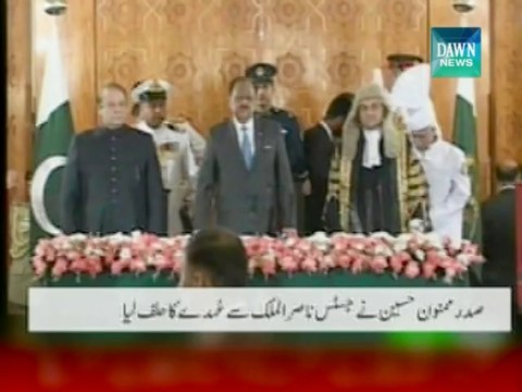 Justice Nasirul Mulk takes oath as CJP