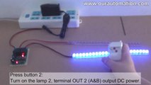 Wireless remote control two DC lamps