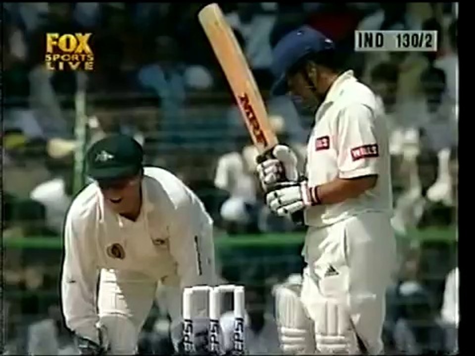 Sachin Tendulkar vs SHANE WARNE-first time in India Sachin faces Warne in test cricket