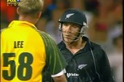 CHEAT Brett Lee DANGEROUS BEAMER vs New Zealand 2005