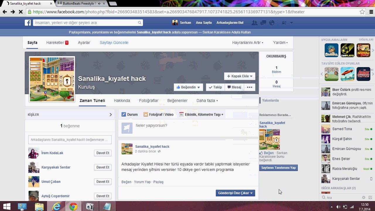 Sanalika Kıyafet Hack