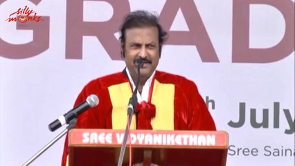 Mohan Babu Speech @ 3rd Graduation Day, Sree Vidyanikethan
