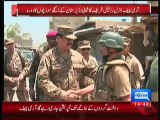 Army Chief General Raheel Sharif Visits In North Waziristan & Gets Briefing On Zarb-e-Azb