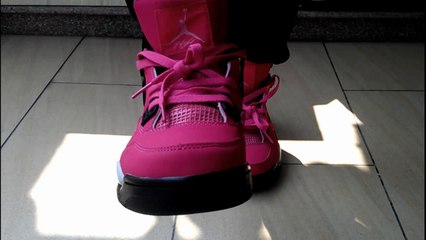 Cheap air jordan 4 shoes pink Wholesale online