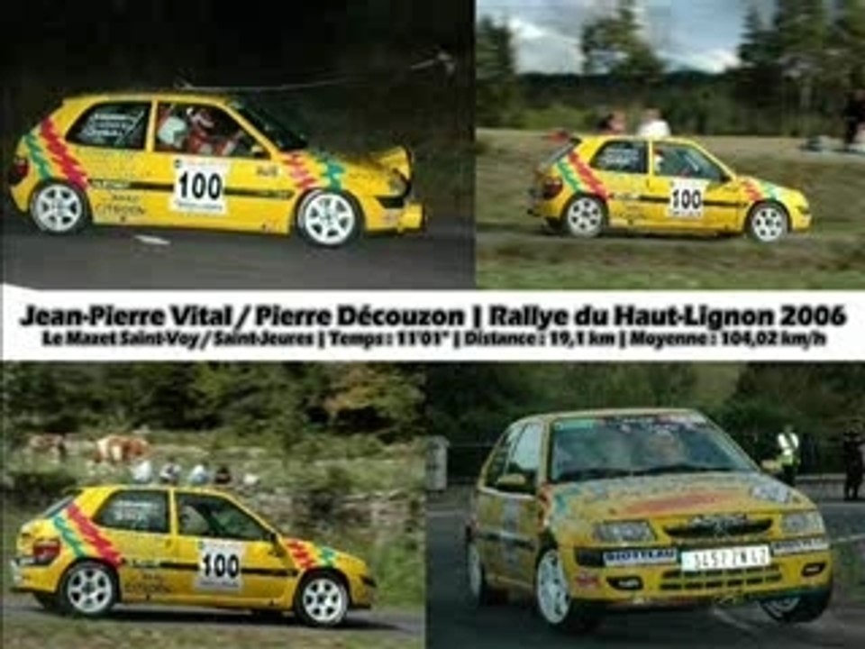 Camera embarquée Jean-Pierre Vital 2006