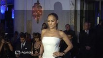 J Lo shimmers as Versace kicks off Paris Fashion Week