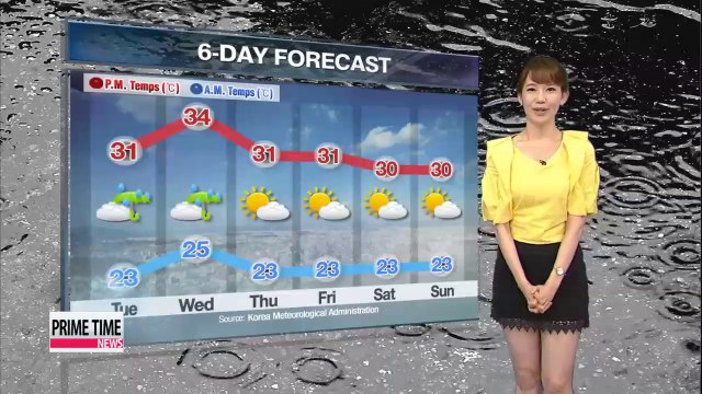 Typhoon Neoguri heading toward Korea, nationwide showers on Tuesday