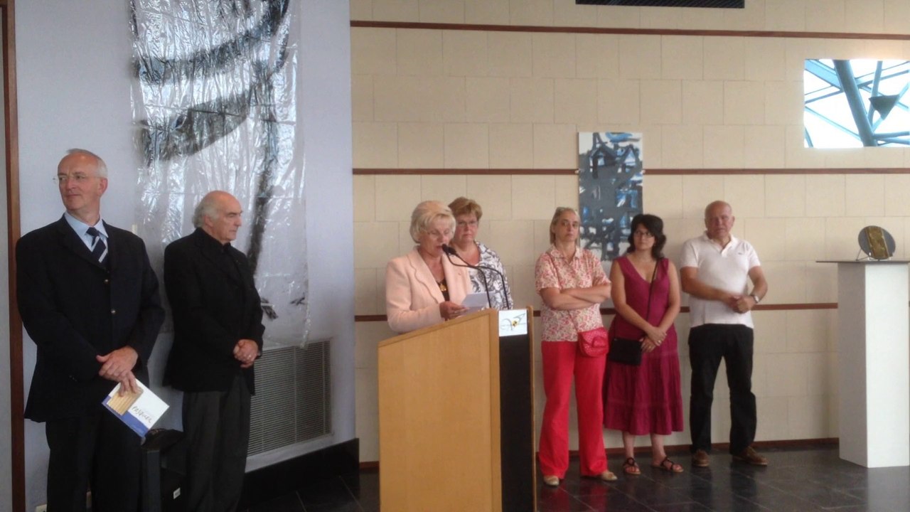 VERNISSAGE PASQUIER A LA CITÉ DE L'OR. Intervention de Annie Lallier, Conseiller Général.