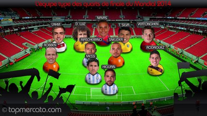 Higuain, Luiz, Navas, Robben... L'équipe type des quarts de finale du Mondial !