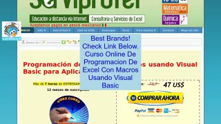 Discount on Curso Online De Programacion De Excel Con Macros Usando Visual Basic