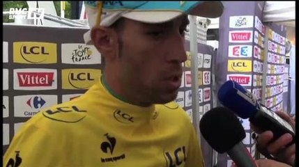 Cyclisme / Nibali : "Content de garder le maillot jaune" 07/07