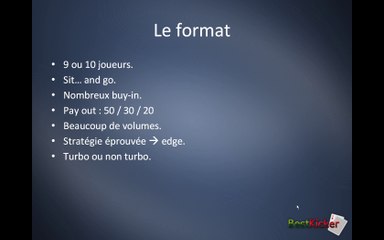 Poker coaching - Introduction au Sit and Go Full Ring - Vidéo #1