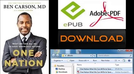 [FREE eBook] One Nation: What We Can All Do to Save America’s Future by Ben Carson M.D.