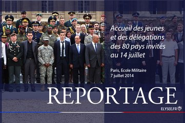 Le président a accueilli les jeunes et les délégations des 80 pays invités à participer au #14juillet