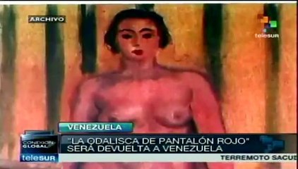 En 15 días expondrán en Caracas obra "La Odalisca con pantalón rojo"