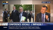 Le Soir BFM: Avec le boycott de la CGT et FO, la conférence sociale est-elle dans l'impasse ? - 07/07 4/6