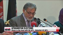 Ghani leads in Afghanistan presidential polls prelim. count