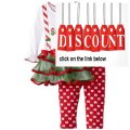 Cheap Deals Youngland Baby-Girls Newborn I Love Santa Drop Waist 3 Tier Dress Over Legging Review