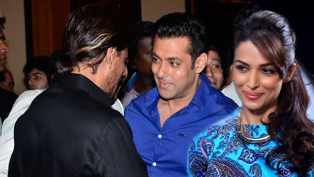 Malaika Arora Khan Reacts on Salman Shahrukh Hug - Baba Siddiquie Iftar Party 2014