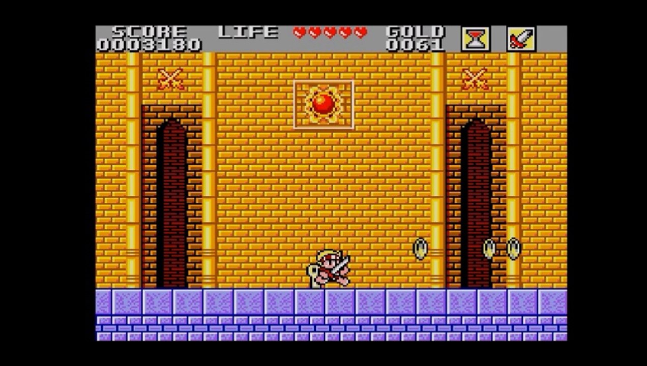 Wonder Boy in Monster Land (niveau 1) Sega Master System