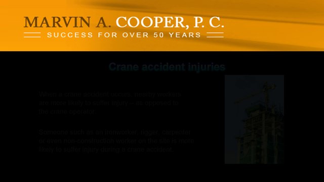 Crane accidents on construction sites