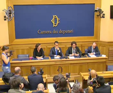 Roma - Conferenza stampa di Luigi Di Maio, Danilo Toninelli e Paola Carinelli (07.07.14)