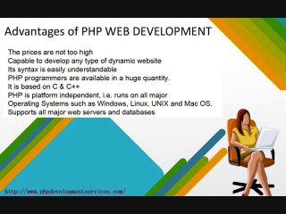 PHP Web Development- PHPDevelopmentServices