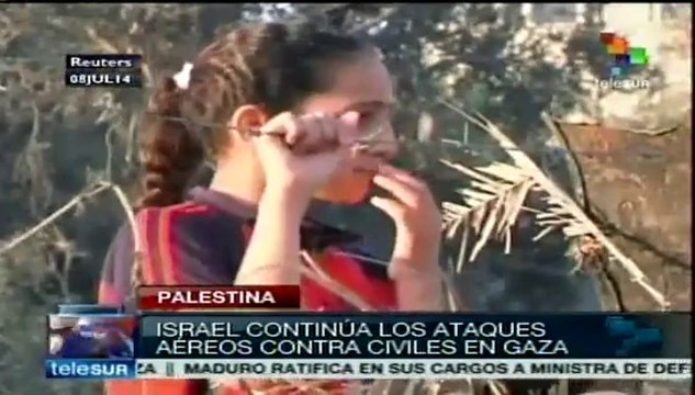 Israel continúa ataques aéreos contra civiles en Gaza