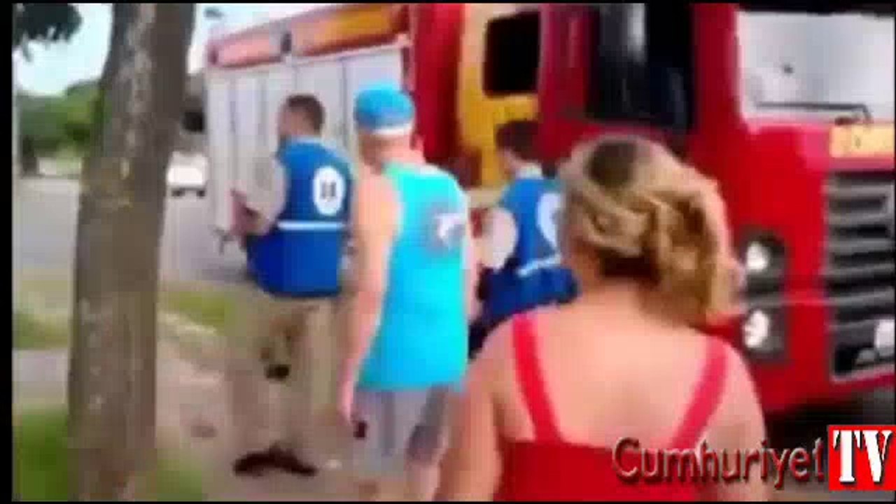 Brezilya'da kan donduran pitbull dehseti