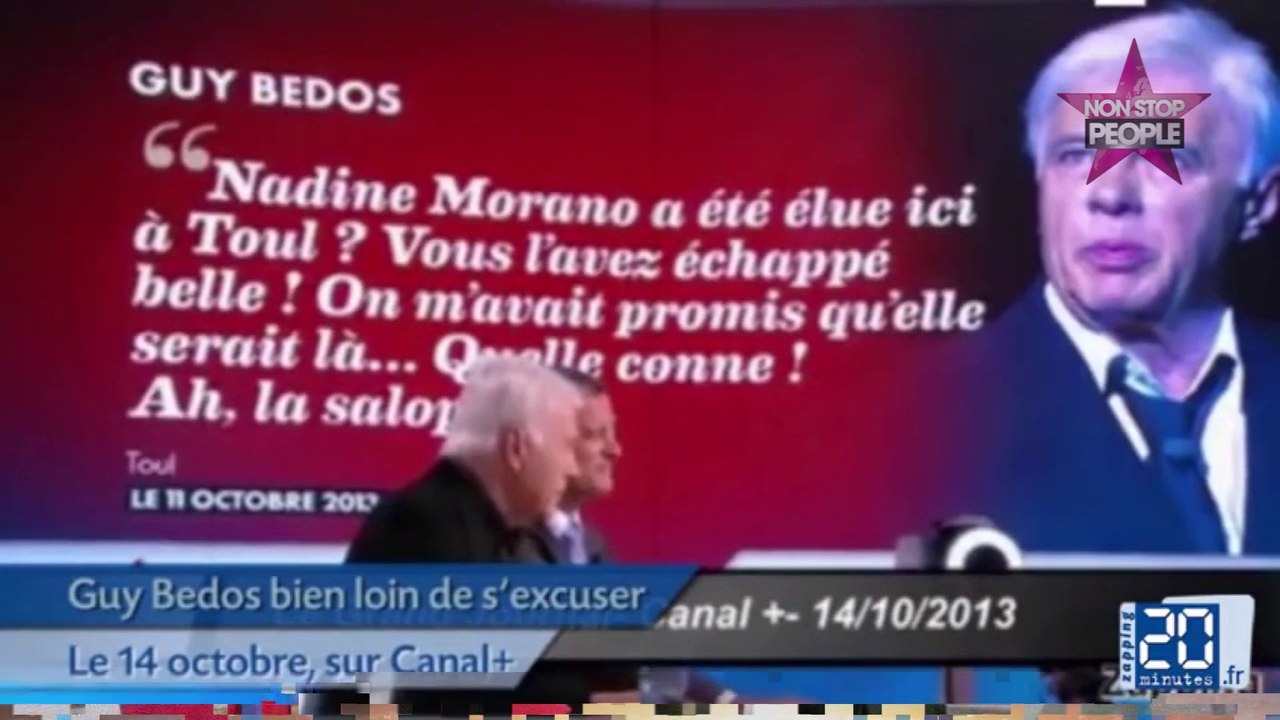Nadine Morano insultée, Guy Bedos mis en examen