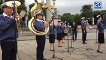 Défilé du 14 juillet: Répétition de l'orchestre de l'armée de l'air à Paris